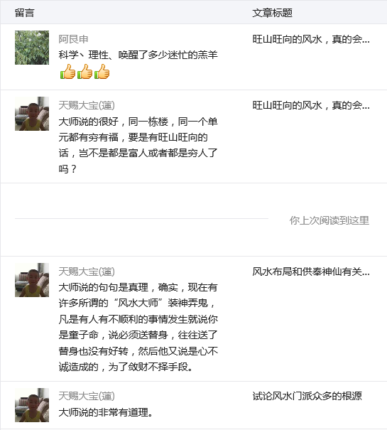 网友对汪春霖老师的风水理论大加赞赏